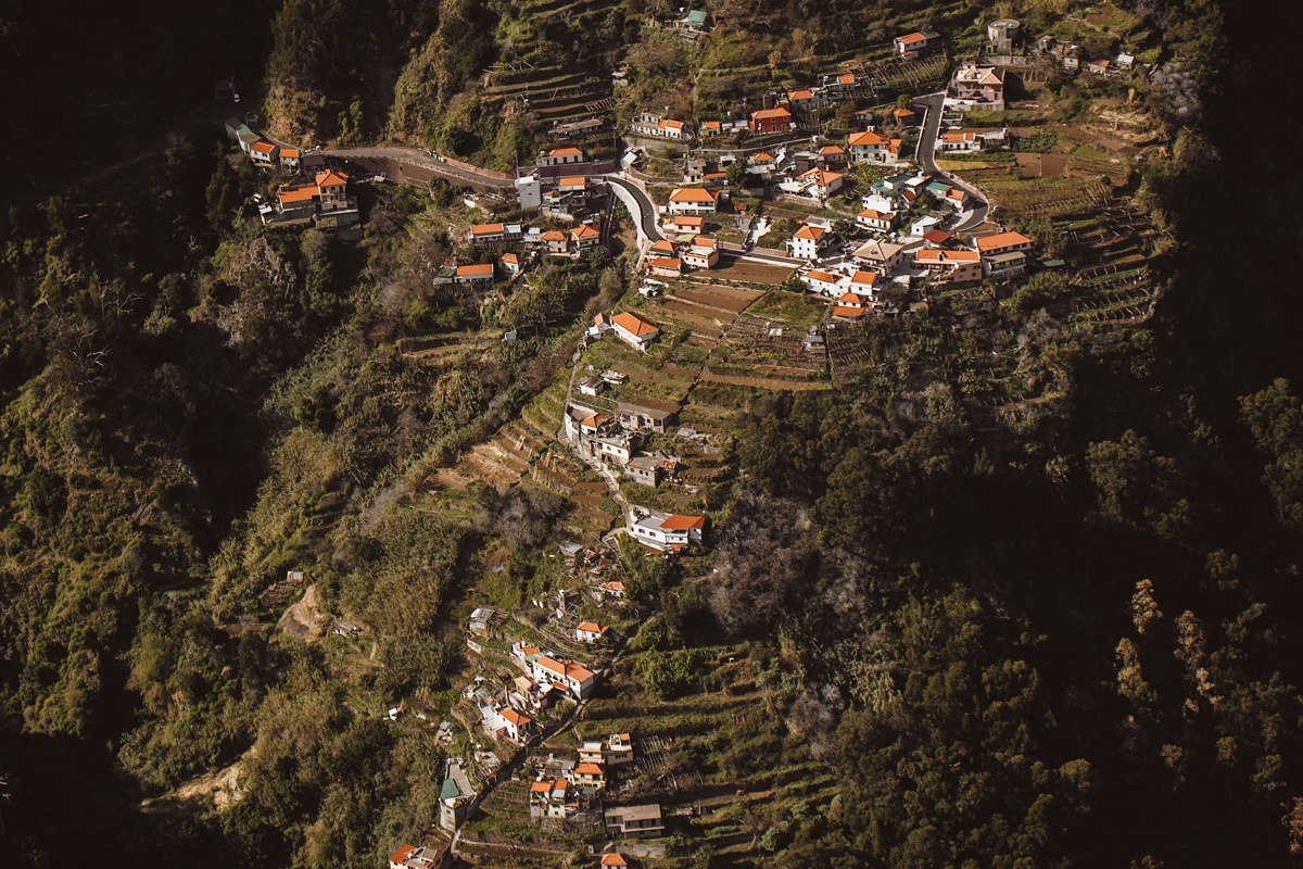 Piodao Portugal schist stone village blue doors terraced hillside Serra da Estrela