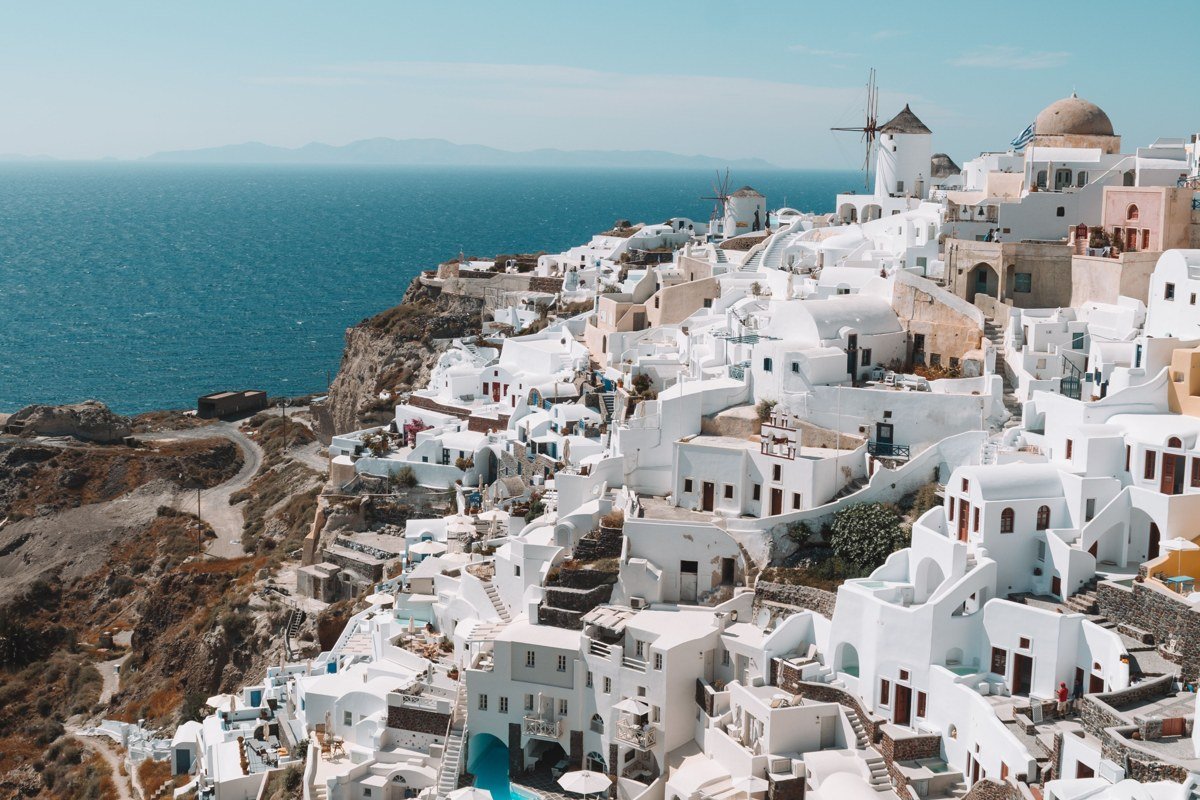 Astypalea Greece butterfly-shaped island chora hilltop windmills whitewashed village Aegean Sea