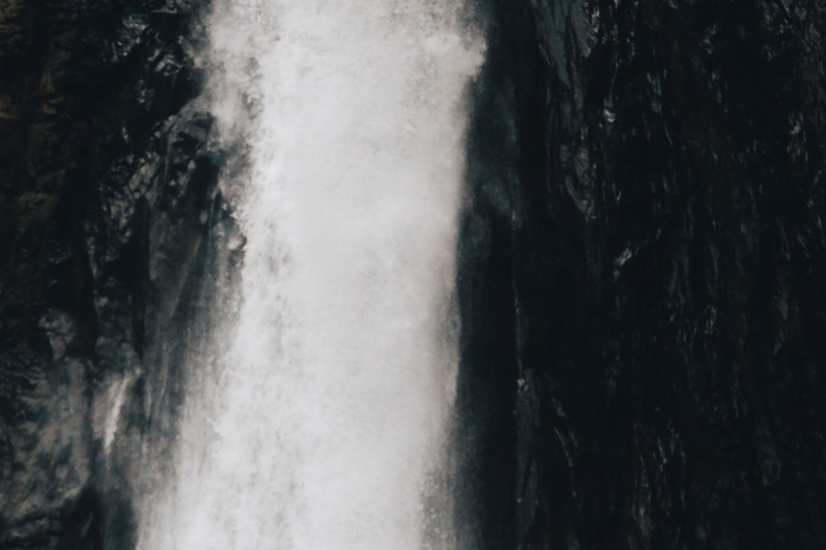 Grey Mare's Tail waterfall Scottish Borders dramatic cascade moorland mist