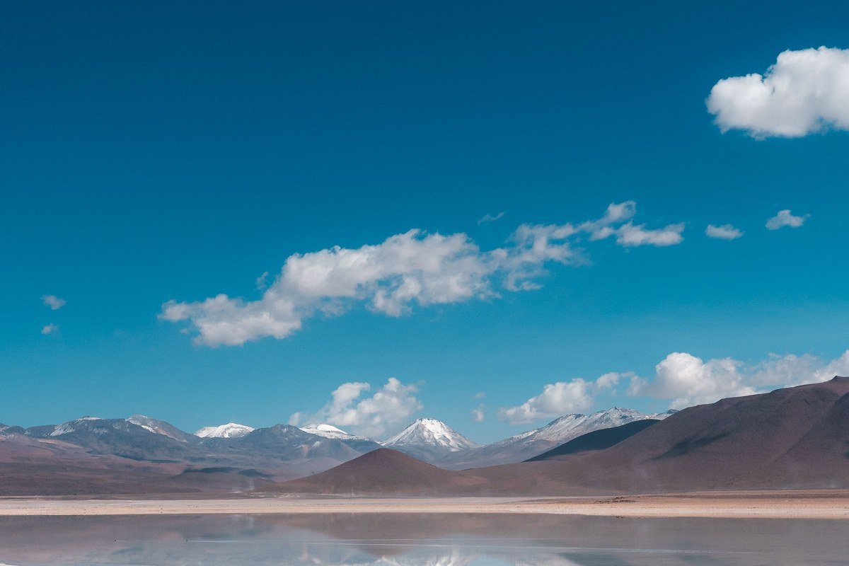 Laguna Colorada Bolivia red lagoon flamingos Andean altiplano volcanic landscape