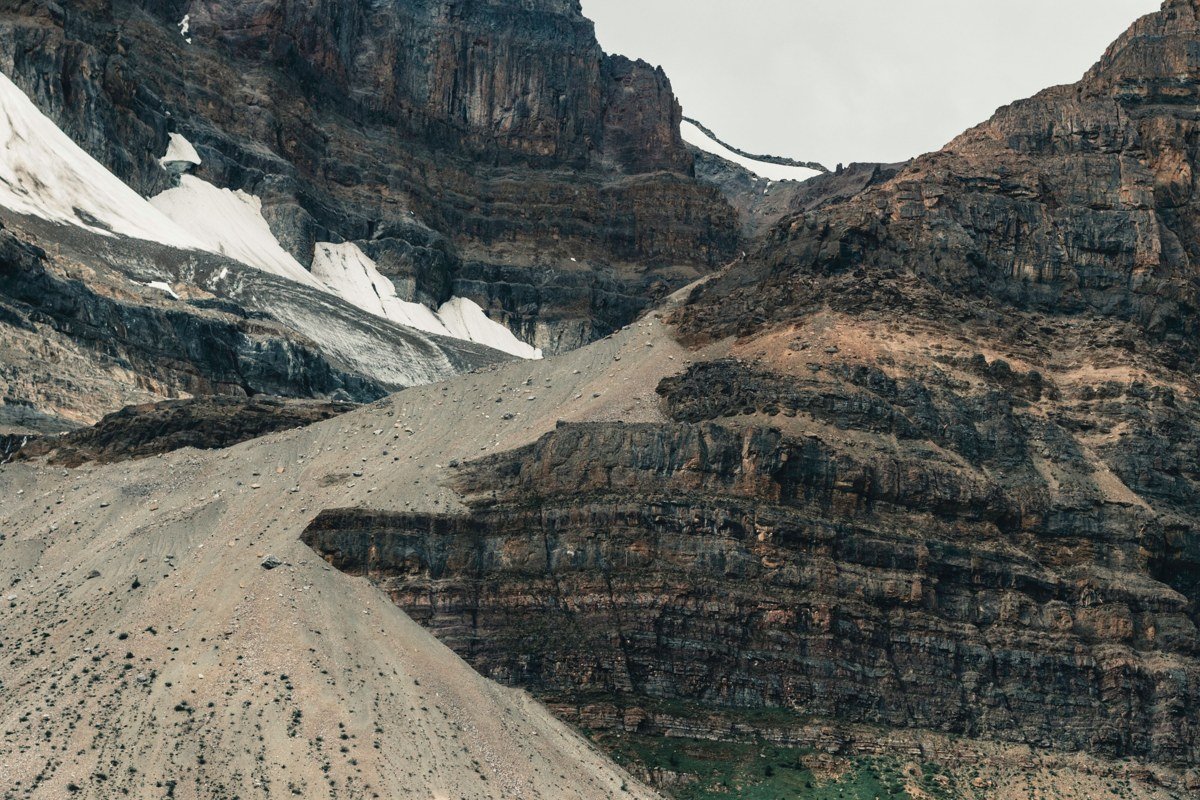 Kananaskis Country Alberta mountain scrambling canyon hike autumn larch