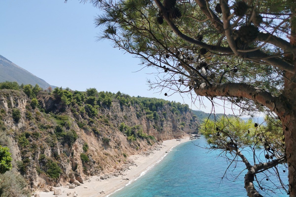 Gavdos Greece southernmost Europe island cedar beach turquoise water remote dunes pine trees