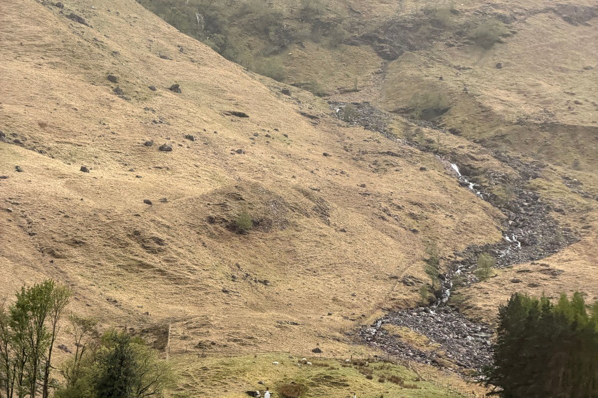 Glenelg village Scotland highland single track road summer mist Skye ferry