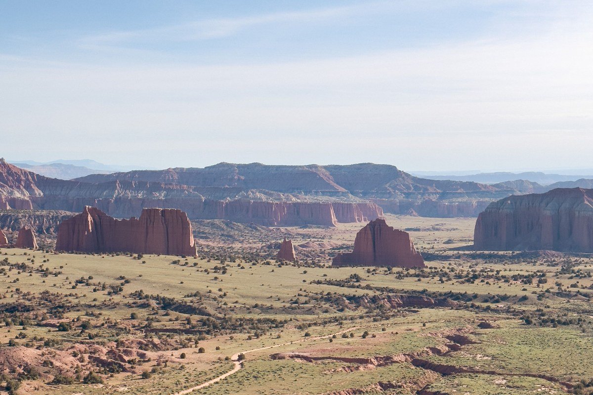Kodachrome Basin State Park Utah sandstone chimney spires against blue sky