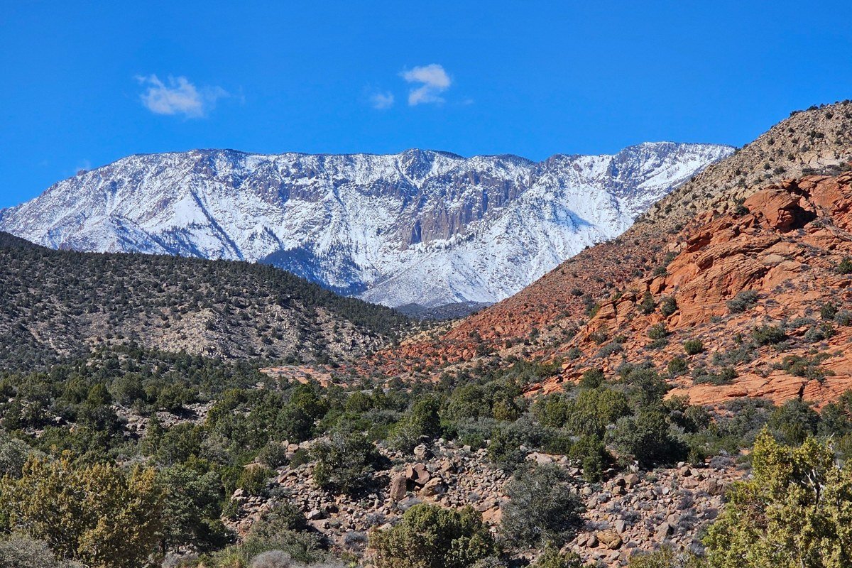 Cottonwood Canyon Road Utah dirt road winding through striped red rock cliffs