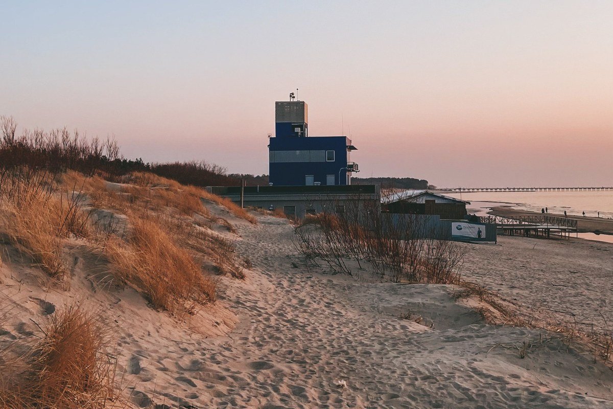 Mashpee Massachusetts South Cape Beach with dune grass and quiet shoreline