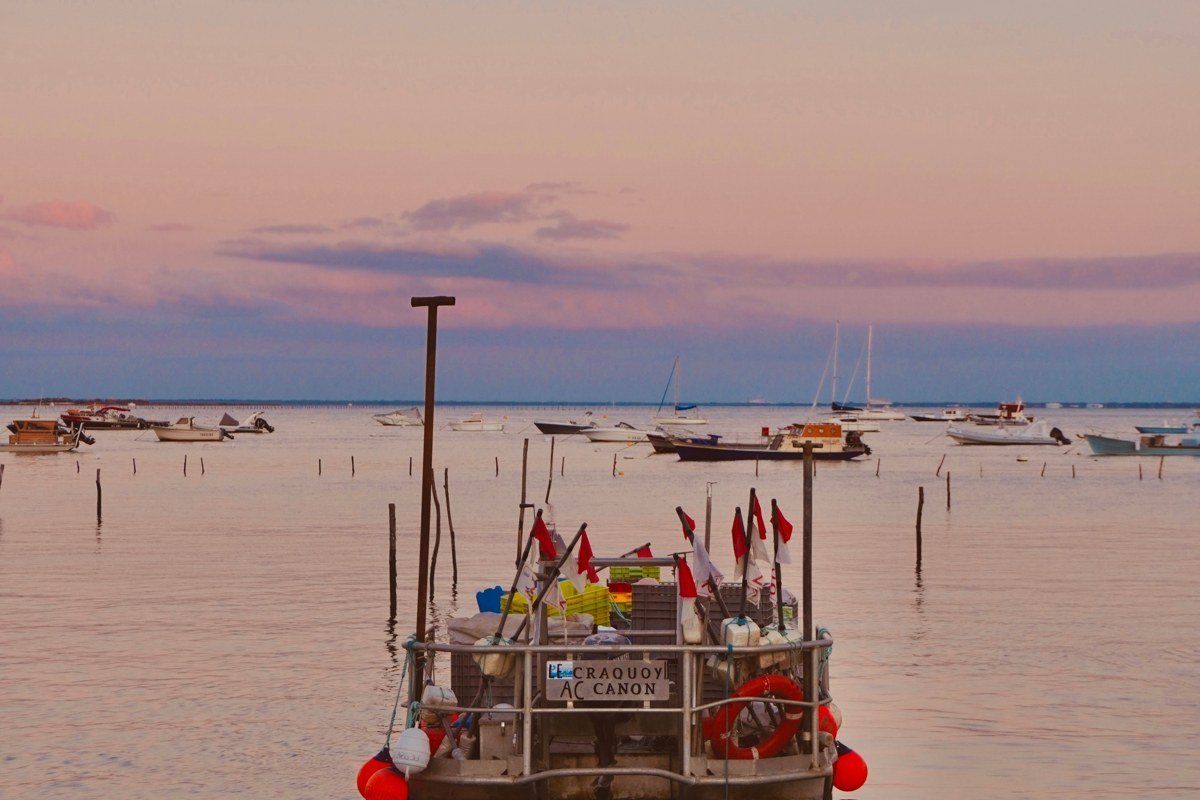 Ocracoke Island ferry dock North Carolina quiet harbor morning