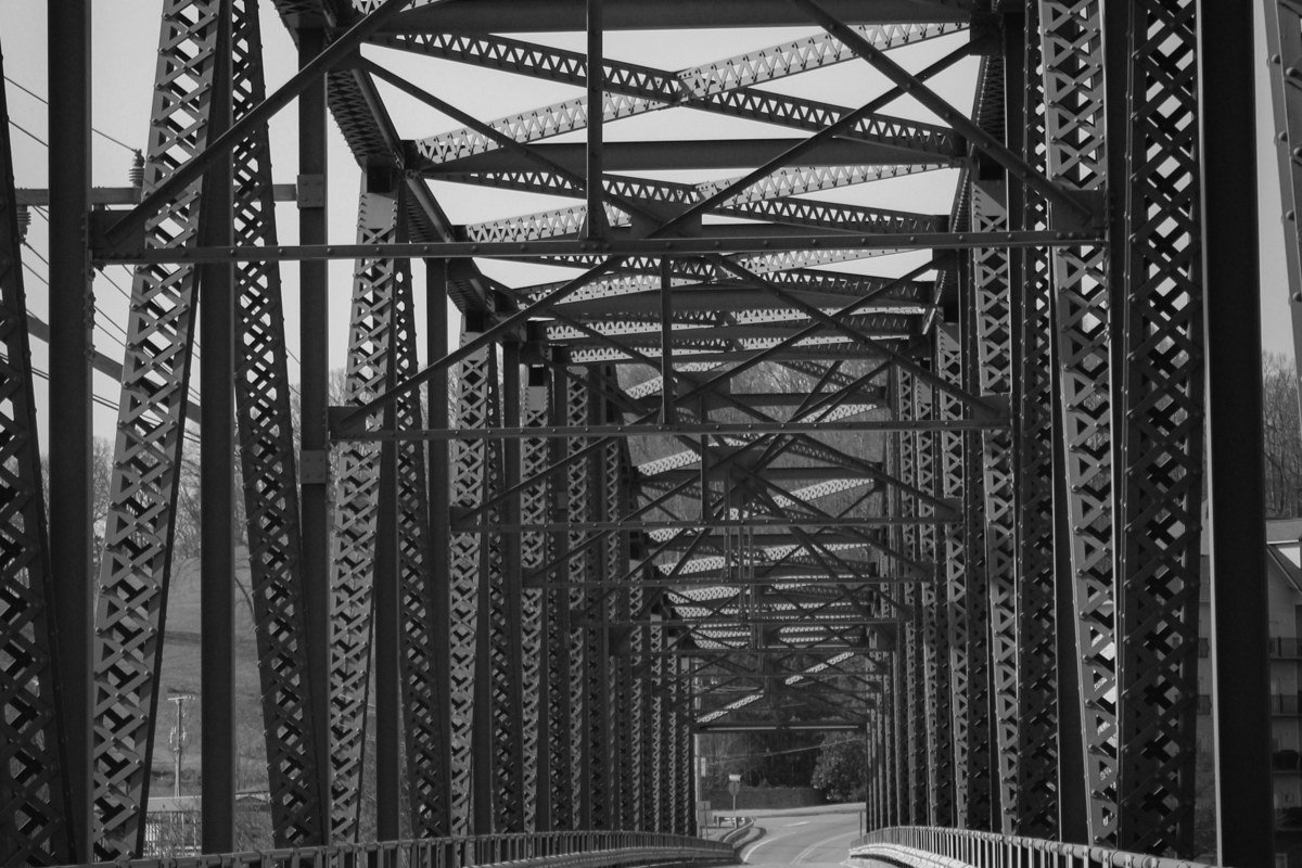 Gauley Bridge West Virginia confluence of New and Gauley rivers