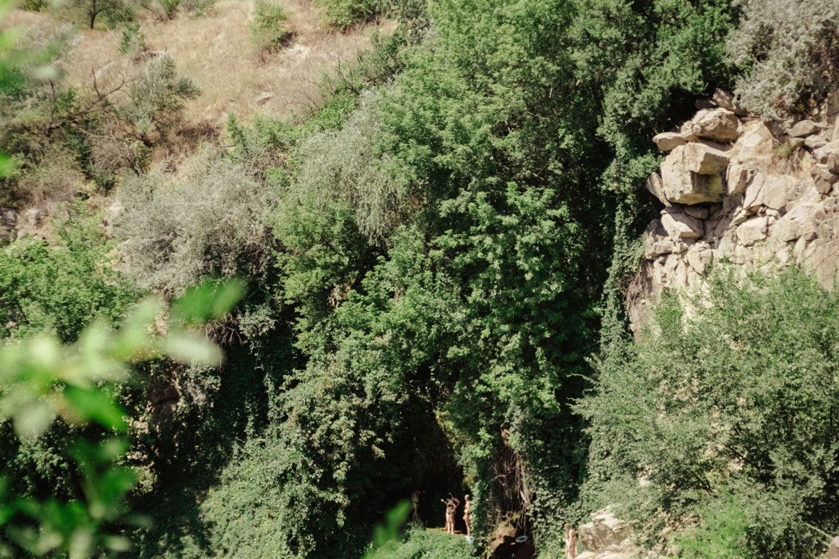 lower Fossil Creek deep swimming pool cliff jump turquoise water Arizona canyon